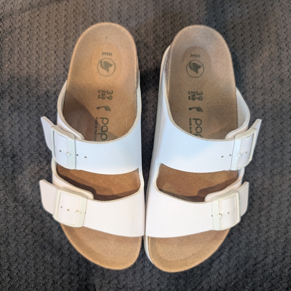 Birkenstock Papillio Arizona Platform Sandals Women's White Slide - Picture 9 of 13